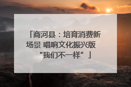 商河县：培育消费新场景 唱响文化振兴版“我们不一样”