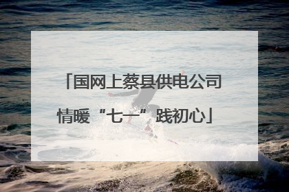 国网上蔡县供电公司情暖“七一”践初心