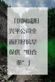 国网咸阳兴平公司全面打好抗旱保供“组合拳”