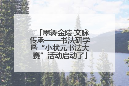 墨舞金陵·文脉传承——书法研学暨“小状元书法大赛”活动启动了