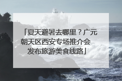 夏天避暑去哪里？广元朝天区西安专场推介会 发布旅游美食线路