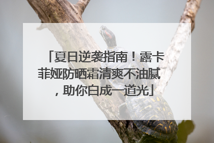 夏日逆袭指南！露卡菲娅防晒霜清爽不油腻，助你白成一道光