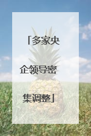 多家央企领导密集调整