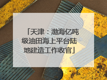 天津：渤海亿吨级油田海上平台陆地建造工作收官