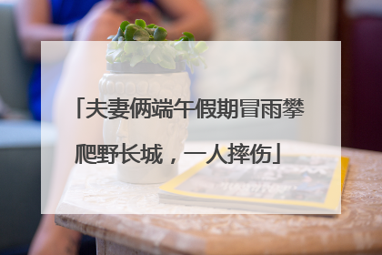 夫妻俩端午假期冒雨攀爬野长城，一人摔伤