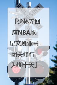 少林寺回应NBA球星文班亚马闭关修行 为期十天