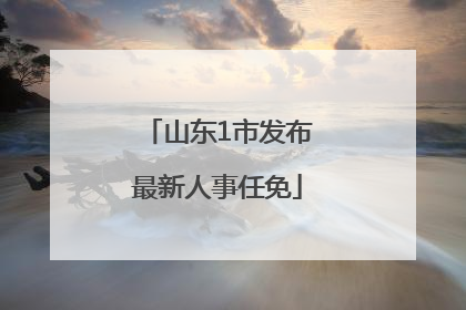 山东1市发布最新人事任免
