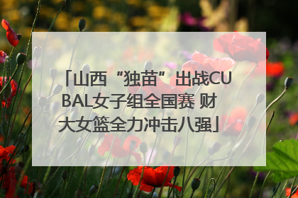 山西“独苗”出战CUBAL女子组全国赛 财大女篮全力冲击八强