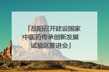 岳阳召开建设国家中医药传承创新发展试验区推进会