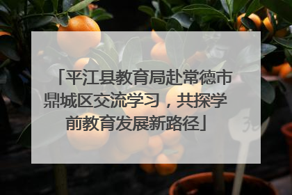 平江县教育局赴常德市鼎城区交流学习，共探学前教育发展新路径