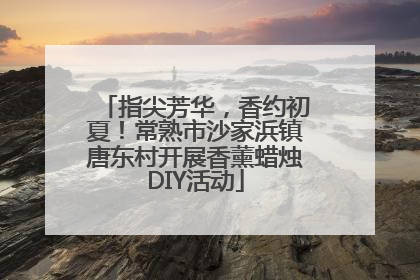 指尖芳华，香约初夏！常熟市沙家浜镇唐东村开展香薰蜡烛DIY活动