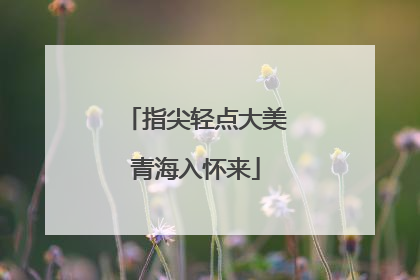 指尖轻点大美青海入怀来