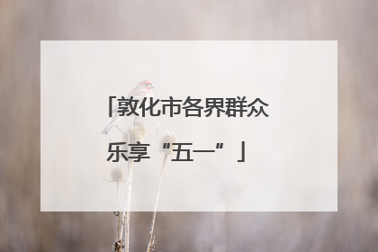 敦化市各界群众乐享“五一”