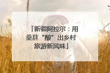 新疆阿拉尔：用桑葚“酿”出乡村旅游新风味