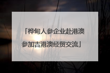 桦甸人参企业赴港澳参加吉港澳经贸交流
