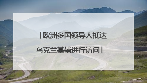 欧洲多国领导人抵达乌克兰基辅进行访问