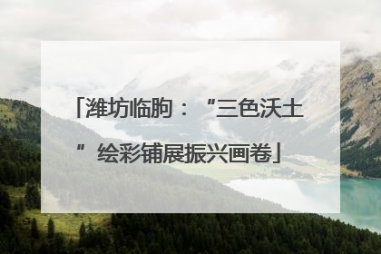 潍坊临朐：“三色沃土”绘彩铺展振兴画卷