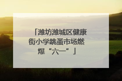 潍坊潍城区健康街小学跳蚤市场燃爆“六一”