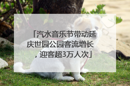 汽水音乐节带动延庆世园公园客流增长，迎客超3万人次