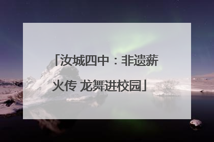 汝城四中：非遗薪火传 龙舞进校园