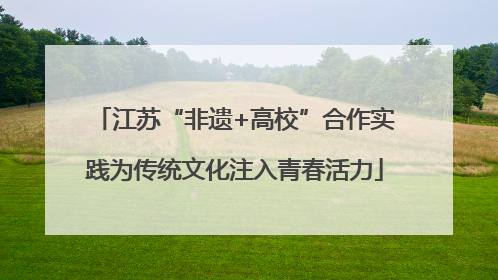 江苏“非遗+高校”合作实践为传统文化注入青春活力