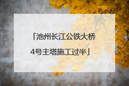 池州长江公铁大桥4号主塔施工过半