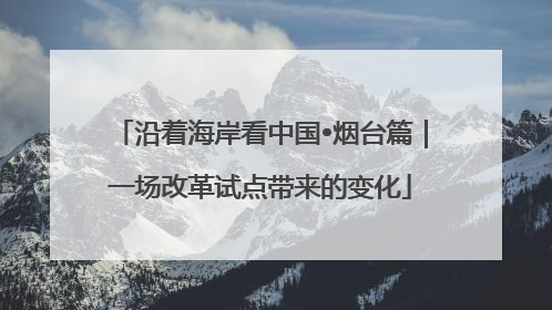 沿着海岸看中国•烟台篇｜一场改革试点带来的变化