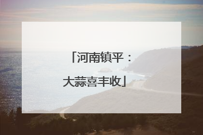 河南镇平：大蒜喜丰收