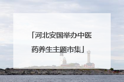 河北安国举办中医药养生主题市集