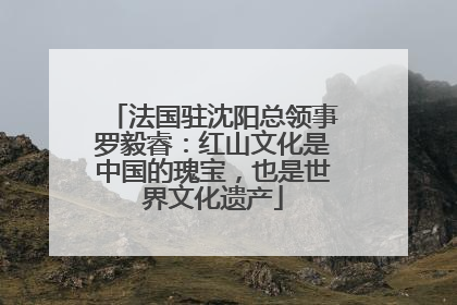 法国驻沈阳总领事罗毅睿：红山文化是中国的瑰宝，也是世界文化遗产