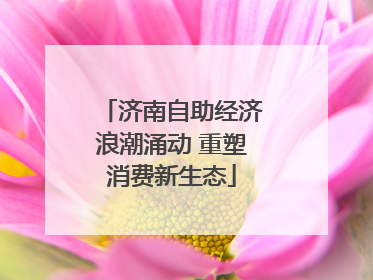 济南自助经济浪潮涌动 重塑消费新生态