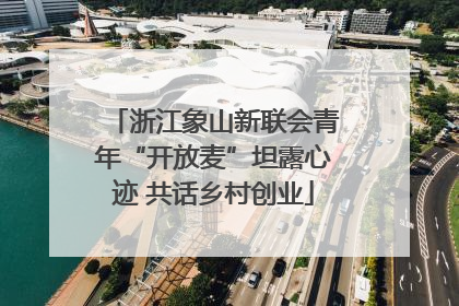 浙江象山新联会青年“开放麦”坦露心迹 共话乡村创业