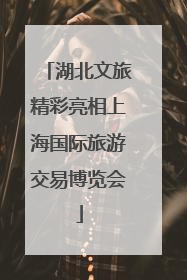 湖北文旅精彩亮相上海国际旅游交易博览会
