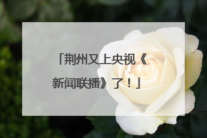 荆州又上央视《新闻联播》了！