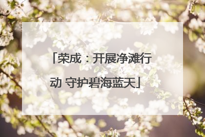 荣成：开展净滩行动 守护碧海蓝天