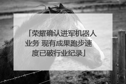 荣耀确认进军机器人业务 现有成果跑步速度已破行业纪录