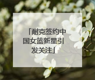 耐克签约中国女篮新星引发关注