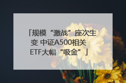 规模“激战”座次生变 中证A500相关ETF大幅“吸金”