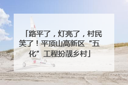 路平了，灯亮了，村民笑了！平顶山高新区“五化”工程扮靓乡村