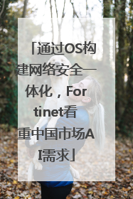 通过OS构建网络安全一体化，Fortinet看重中国市场AI需求