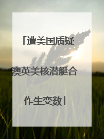 遭美国质疑 澳英美核潜艇合作生变数