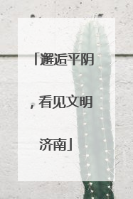 邂逅平阴，看见文明济南