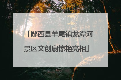 郧西县羊尾镇龙潭河景区文创扇惊艳亮相