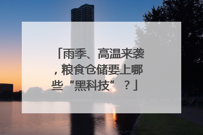 雨季、高温来袭，粮食仓储要上哪些“黑科技”？