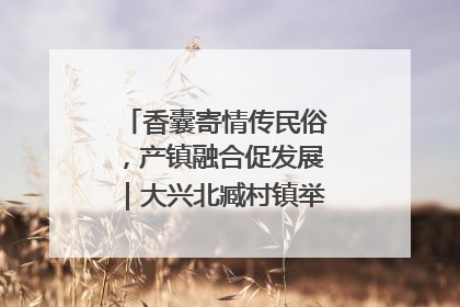 香囊寄情传民俗，产镇融合促发展｜大兴北臧村镇举办端午主题活动