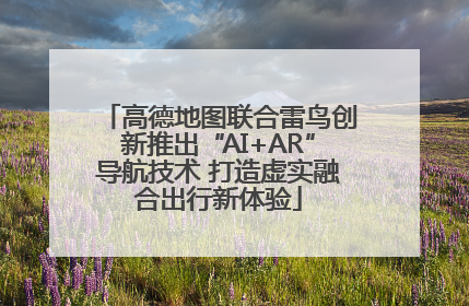 高德地图联合雷鸟创新推出“AI+AR”导航技术 打造虚实融合出行新体验