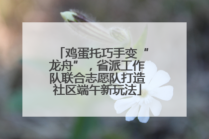 鸡蛋托巧手变“龙舟”，省派工作队联合志愿队打造社区端午新玩法