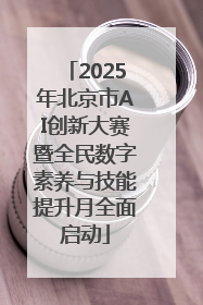 2025年北京市AI创新大赛暨全民数字素养与技能提升月全面启动
