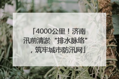 4000公里！济南汛前清淤“排水脉络”，筑牢城市防汛网