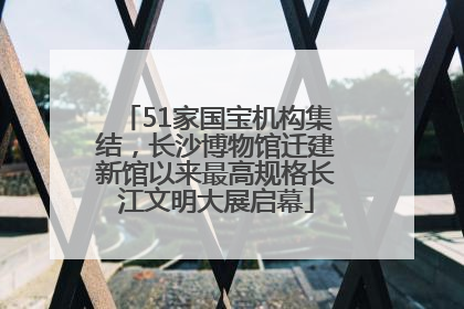 51家国宝机构集结，长沙博物馆迁建新馆以来最高规格长江文明大展启幕